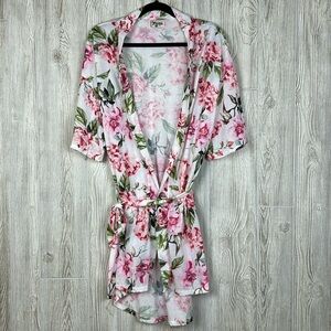 Show Me Your MuMu Brie Robe Garden Of Blooms Pink Floral One Size